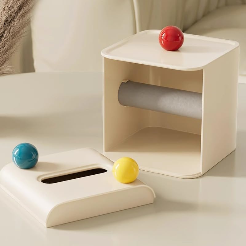 Cute Colored Square Toilet Paper Storage Box Roll Paper Storage Container