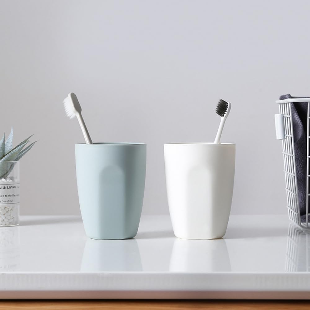 Perfect 400ML Dentist-Approved Mouthwash Cup Blue White Design Durable Elegant for Daily Use