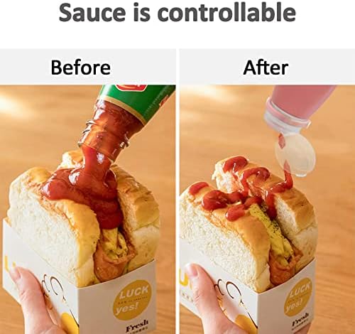 4-Piece Squeeze Salad Dressing Bottles for Travel