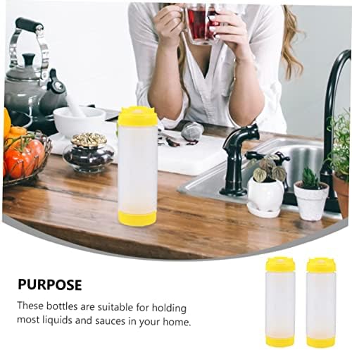 HOLIDYOYO Dual Head Squeeze Bottle Set - 20 oz Ketchup Dressing Dispersers
