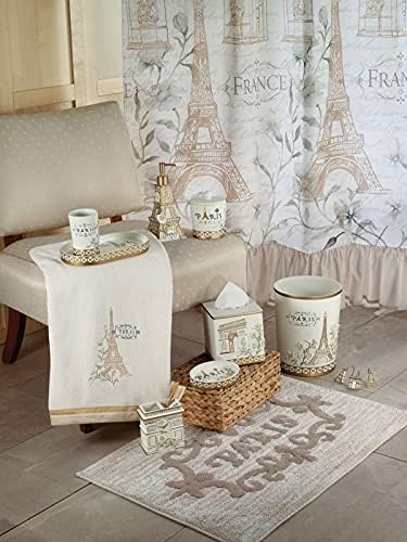 Avanti Linens - Tumbler Hand Painted Resin chic bathroom decor Paris Botanique Collection