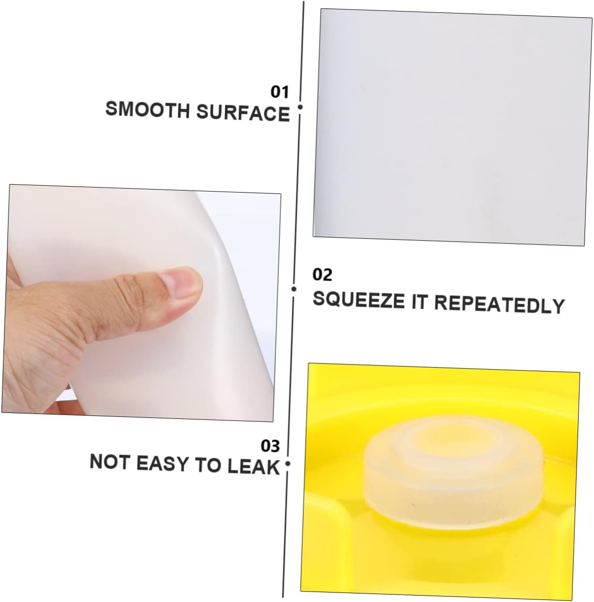 Double-Headed Squeeze Condiment Bottle for Easy Storage Use