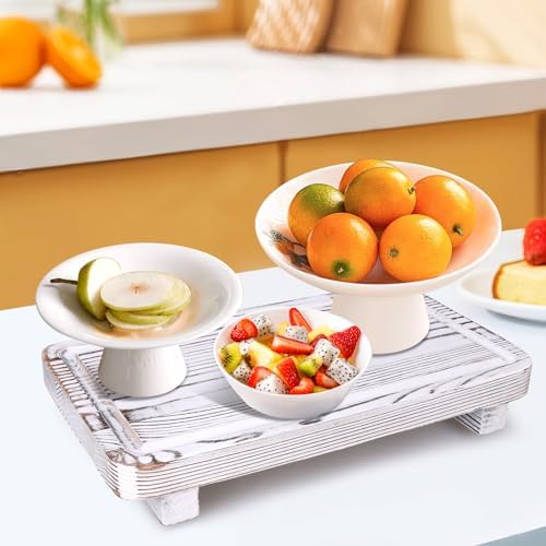 White Bathroom Trays Pedestal