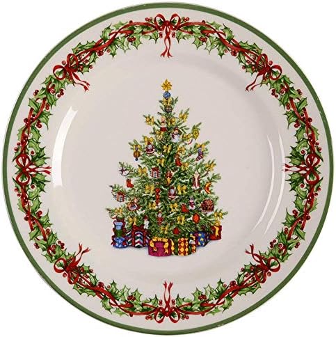 Christopher Radko Holiday Dinner Plate Microwave dishwasher safe