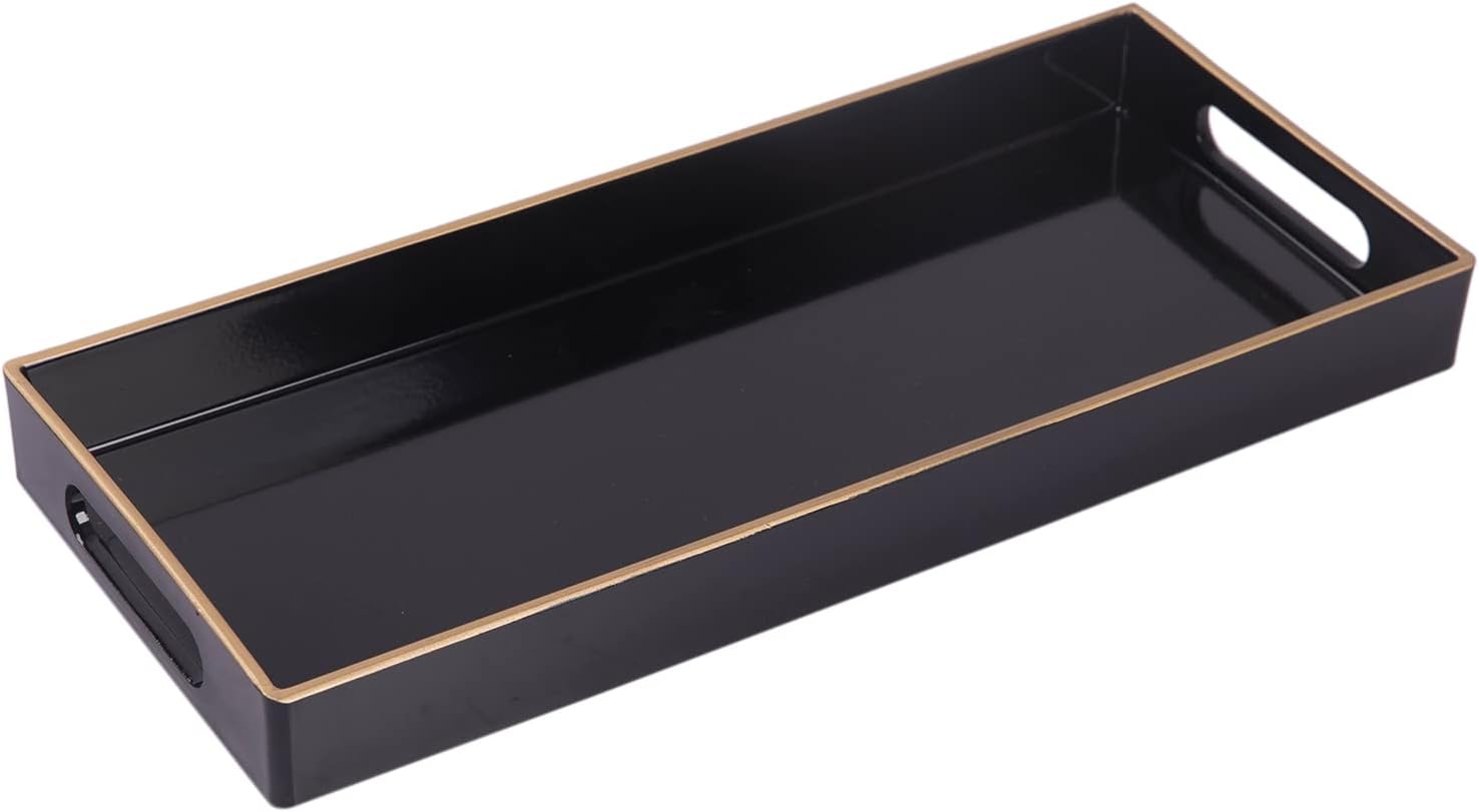 MAONAME Black Bathroom Vanity Tray