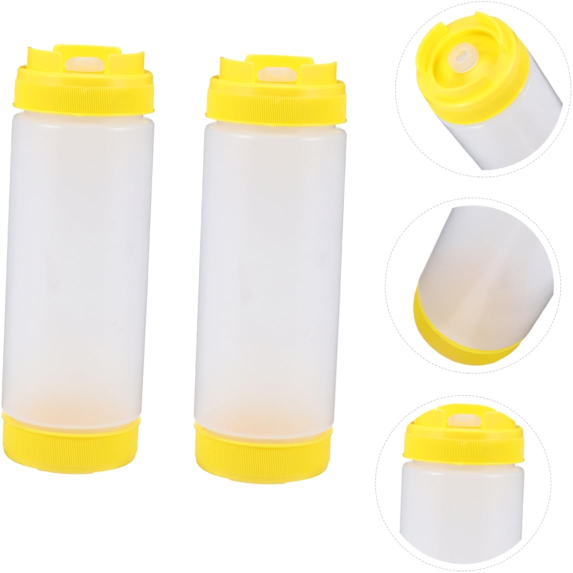 Luxshiny 2-Piece Double-Headed Squeeze Bottles Set