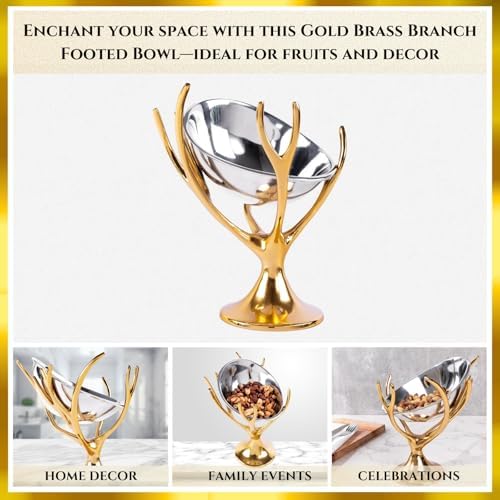 GUTE Decorative Antler Nut Bowl