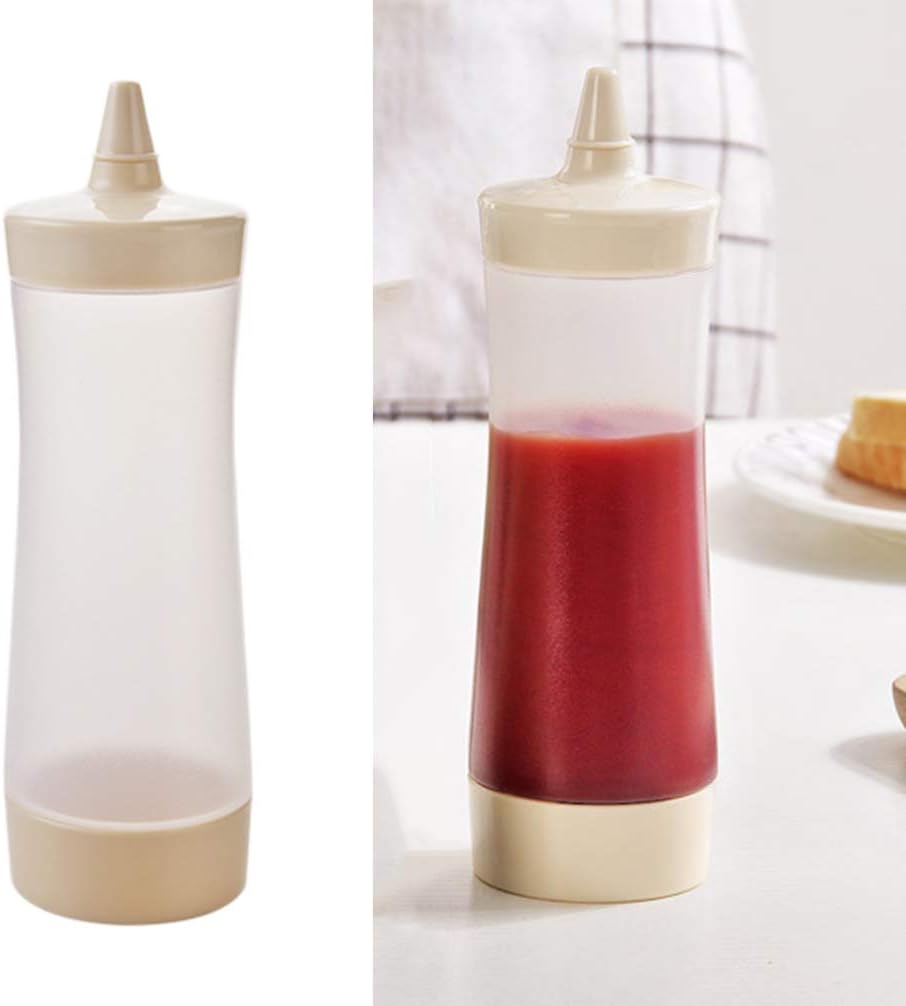 Value Set of 3 Condiment Squeeze Bottles Perfect for Reach for Your Spoons - Easy Squeeze No Leaks Preserve Color