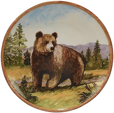 Certified International Mountain Summit 1075 Dinner Plate Set Multicolor
