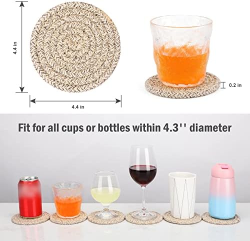 ABenkle Heat-Insulated 8-Piece Coasters Set Durable for Home Kitchen