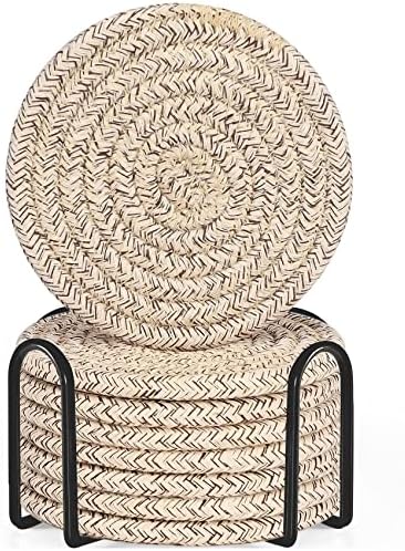 ABenkle Heat-Insulated 8-Piece Coasters Set Durable for Home Kitchen