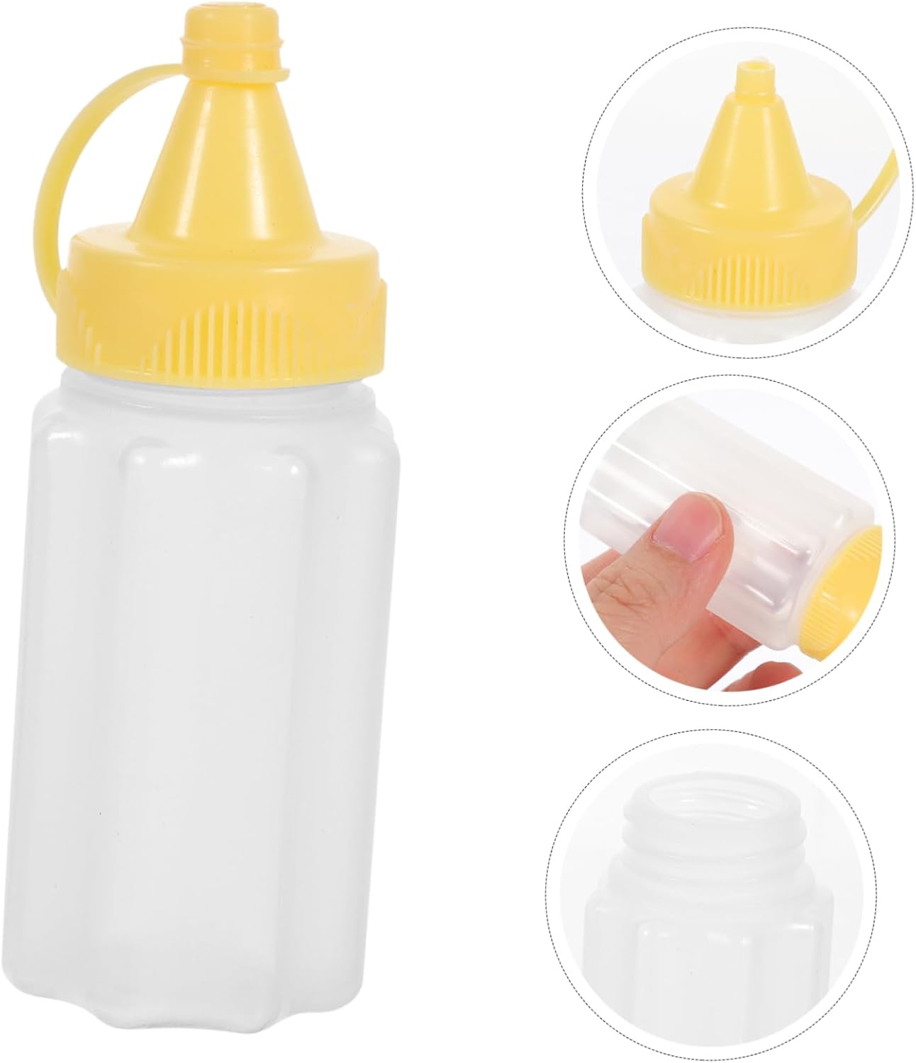 12-Piece Set of Mini Squeeze Bottles compact and practical condiment containers for salads dressings and more