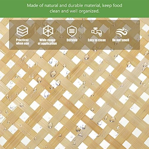 2-Piece Bamboo Storage Baskets for Kitchen Counter Fruit Bread Organizers Decorative