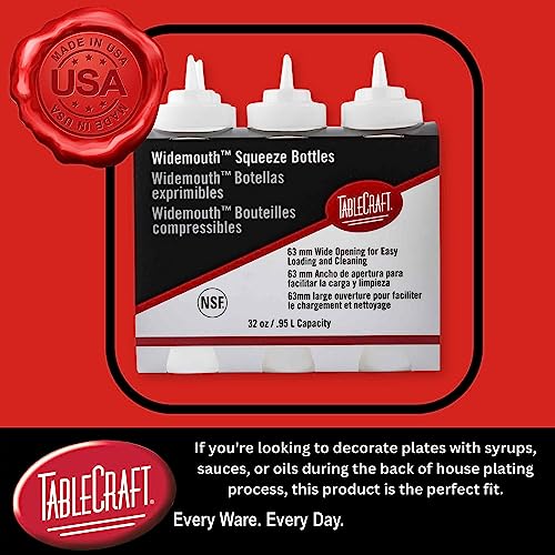 Effortlessly Dispensed - TableCraft C3263C Squeeze Bottles
