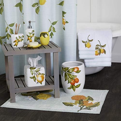 Compact Citrus Grove Tumbler - Spacious Durable and Stylish Glassware for Bathroom Use