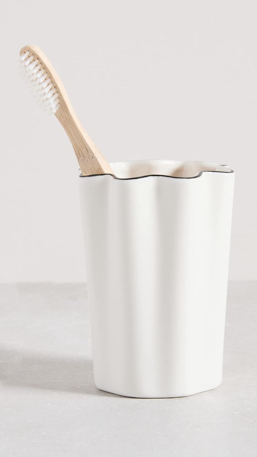 Elegant porcelain bath tumbler