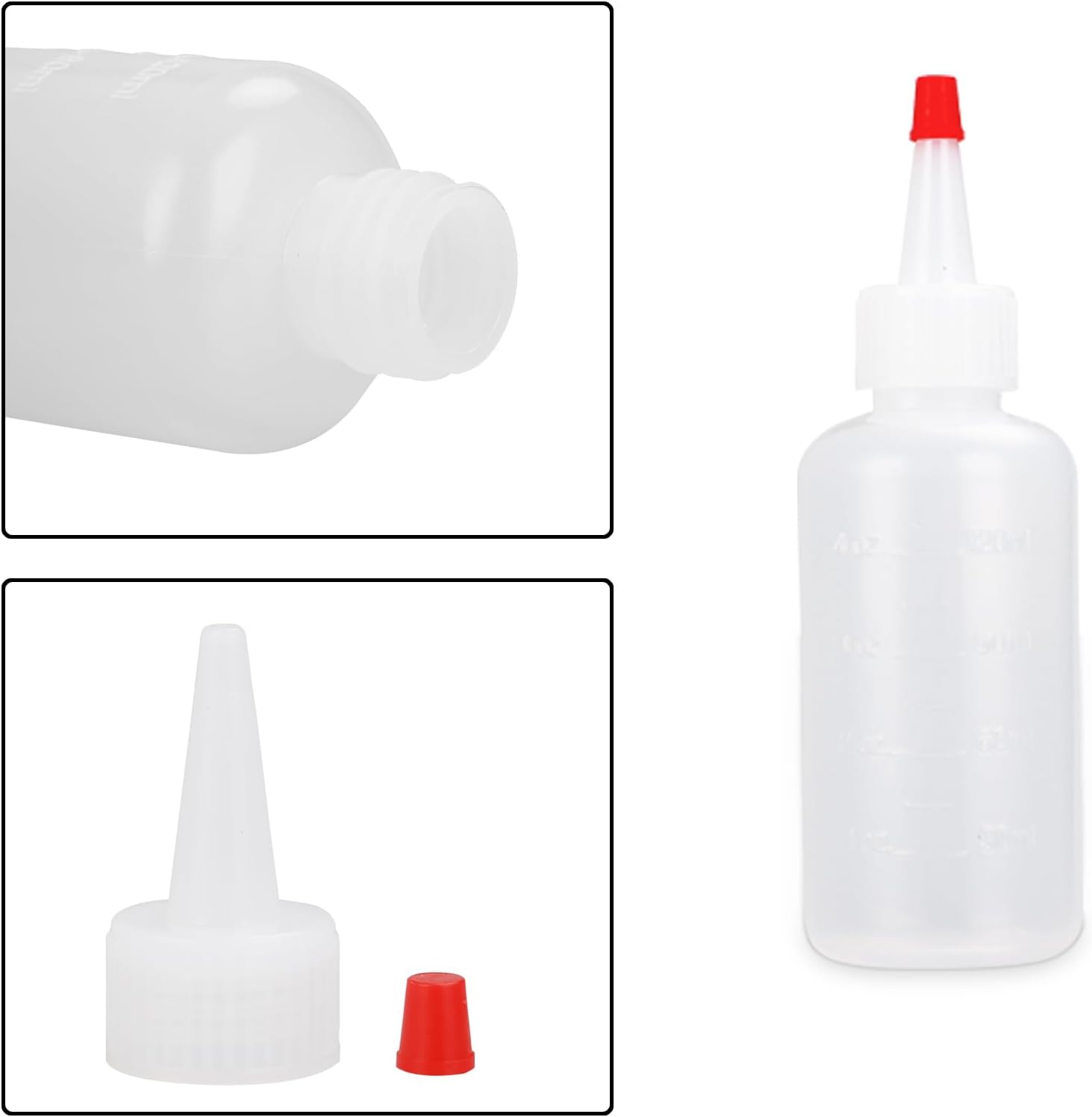 Perfect Design40Pack 4oz Squeeze Bottles Set