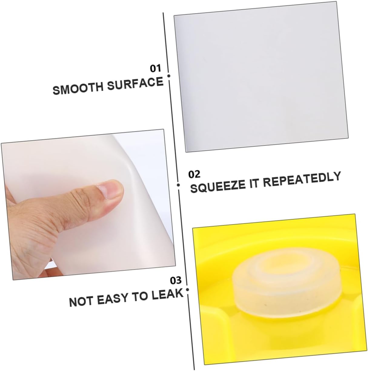 HOLIDYOYO Dual Head Squeeze Bottle Set - 20 oz Ketchup Dressing Dispersers