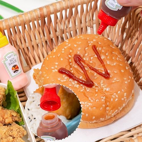 150 Animal Pattern Condiment Squeeze Bottles Perfect for Bento Lunches