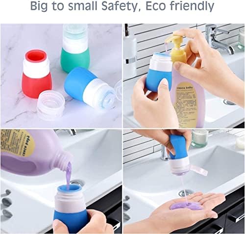 Leakless Set - 4 Condiment Squeeze Bottles for Kitchen Travel