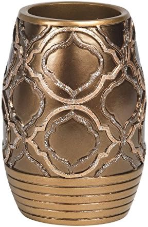 Popular Bath Tumbler Spindle Collection Gold Resin Design