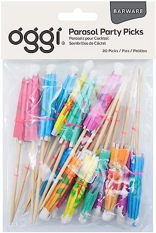 Stylish 20-Piece Cocktail Umbrellas