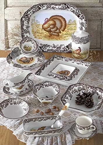 Spode Woodland 175 Rectangular Platter with Pheasant Microwave Dishwasher Safe Made from Fine Porcelain