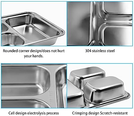 Stainless Steel Divided Plates Create Your Perfect