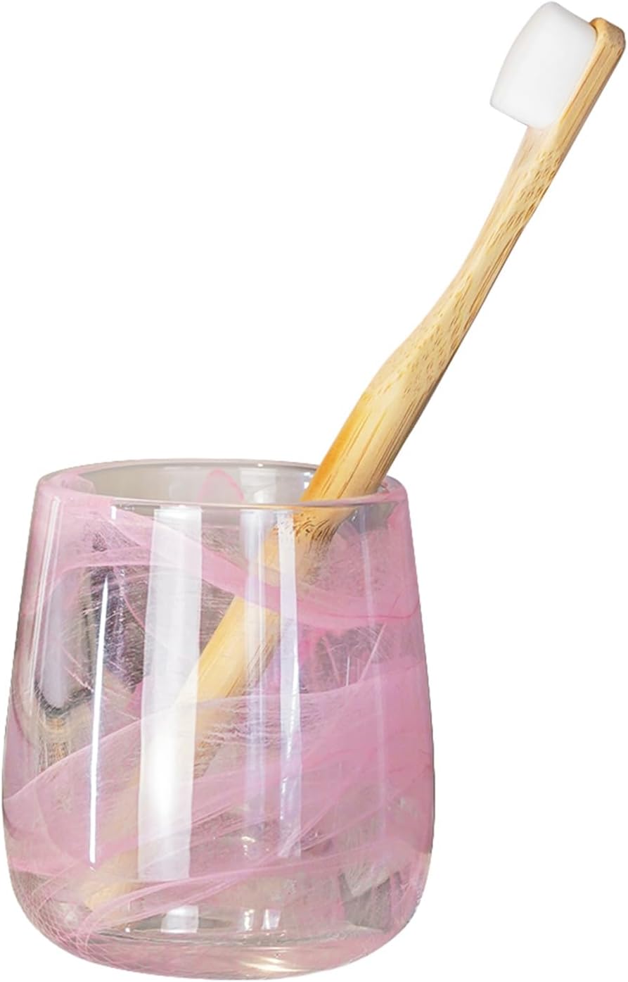 Bathroom Accessories Pink Glass Tumbler