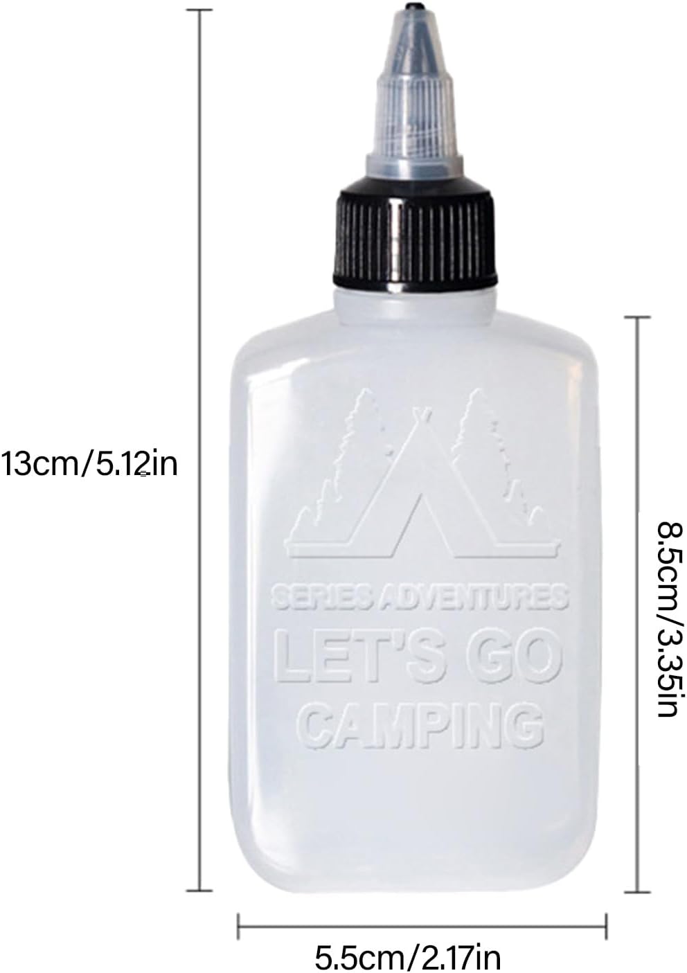 Small Squeeze Bottles Tote Travel Oil Jar 100ml for Camping Kitchen Cooking