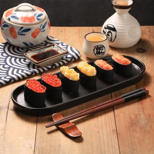 VanEnjoy Set of 2 Black Vanity Trays for Bathroom Kitchen use