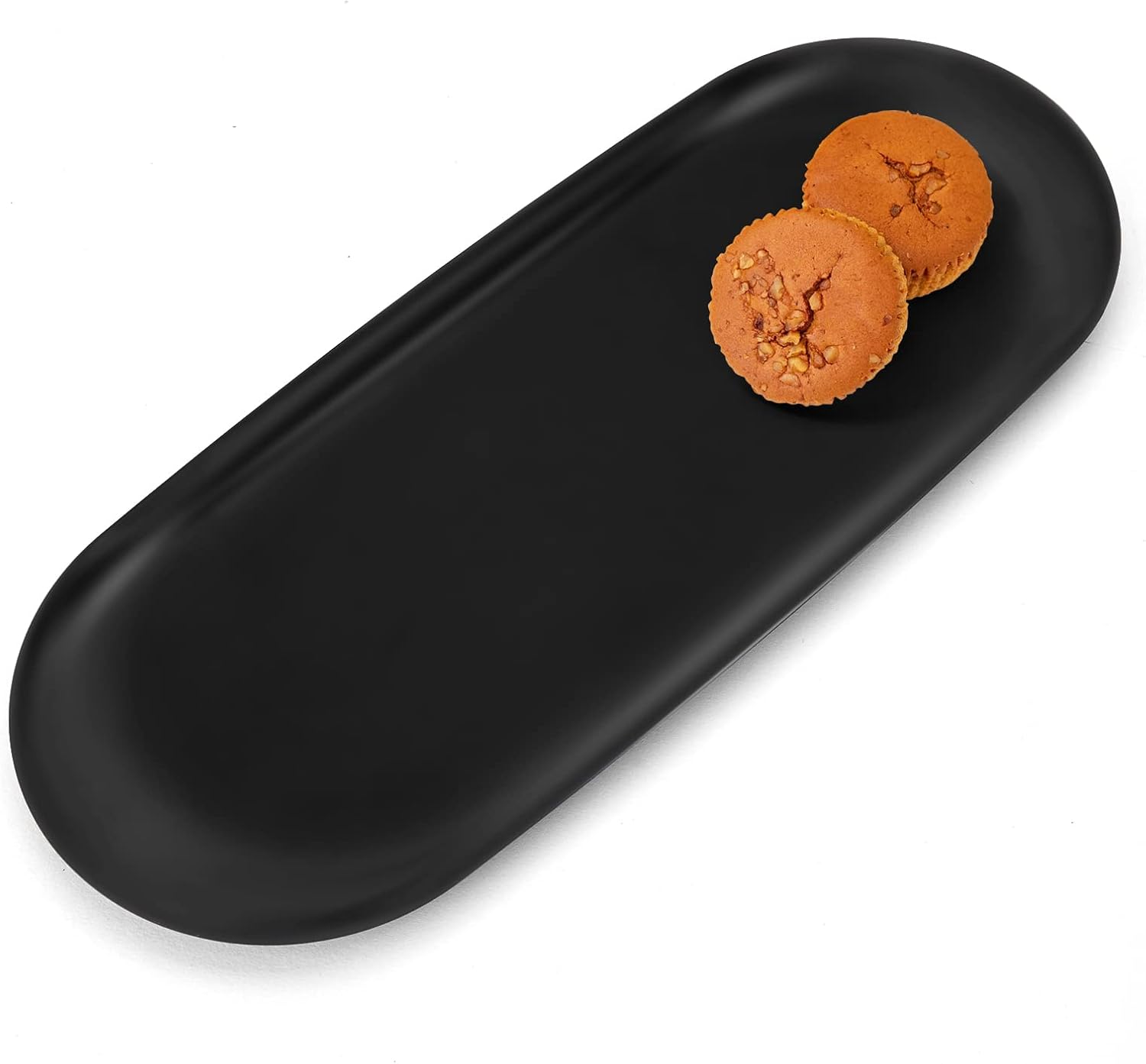 Black 12x5 inch serving tray for bathroom 10