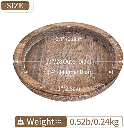 Hanobe Rustic Wooden Serving Tray