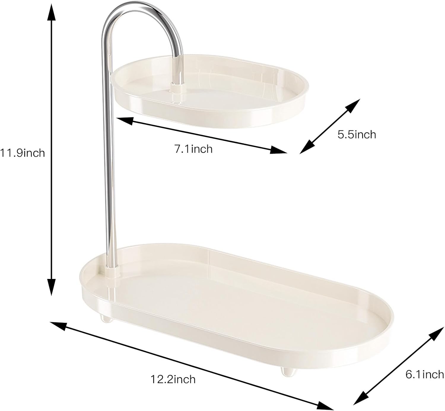 Bathroom Sink Vanity Trays Organizer - Small and Large Kates Design