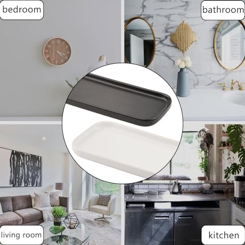 Premium White Ceramic Tray for Kitchen Bathroom Use
