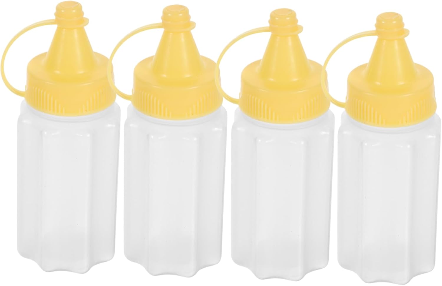 Small Ketchup Squeeze Bottles Set of 12 - Mini Condiment Containers for Kitchen Outdoor Use and More