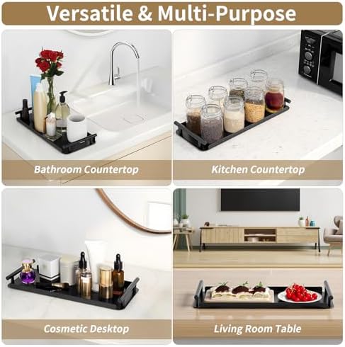 Sturdy Metal Toilet Paper Tank Organizer with Handles Durable Storage Solution for Home Kitchen