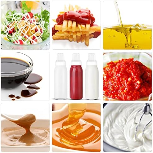 3-Pack Porous Condiment Squeeze Bottles 13oz