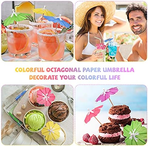 GLOWING Sunset TROPICAL Umbrella Picks Set 150