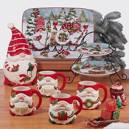 Certified Christmas Gnomes 11 Dinner Plates Set of 4