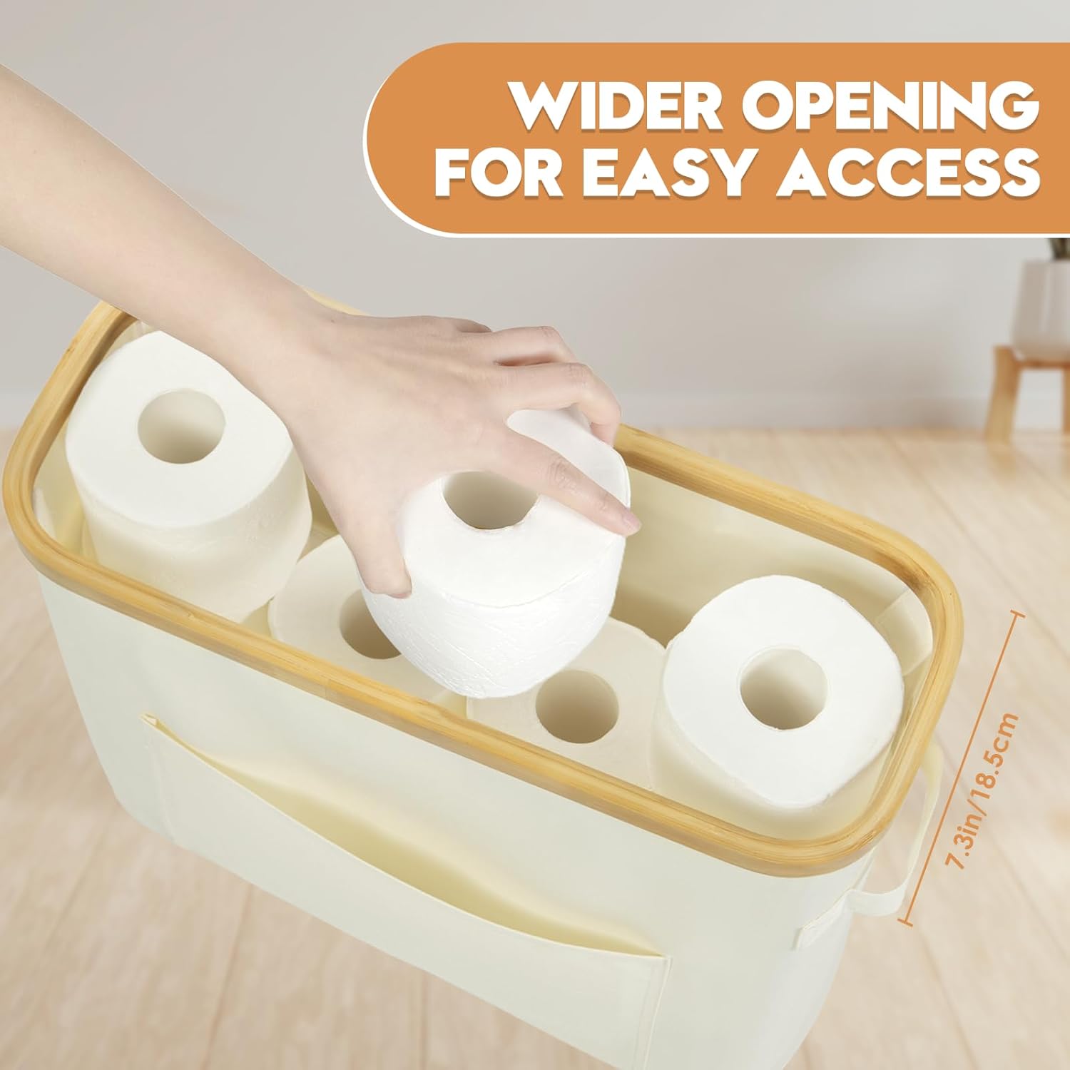 Lochan Toiletpaper Storage System 9-12 Rolls lid extra pocket
