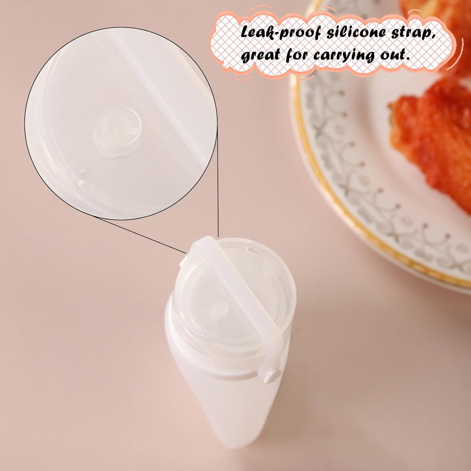 RAMFIYN 6-Pack TinyCondiment Squeeze Bottles The Perfect Travel Solution