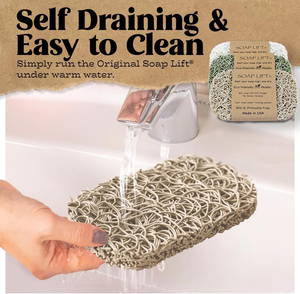 Flexible Bar Soap Holder - Durable Space-Saving for Showers Bathrooms