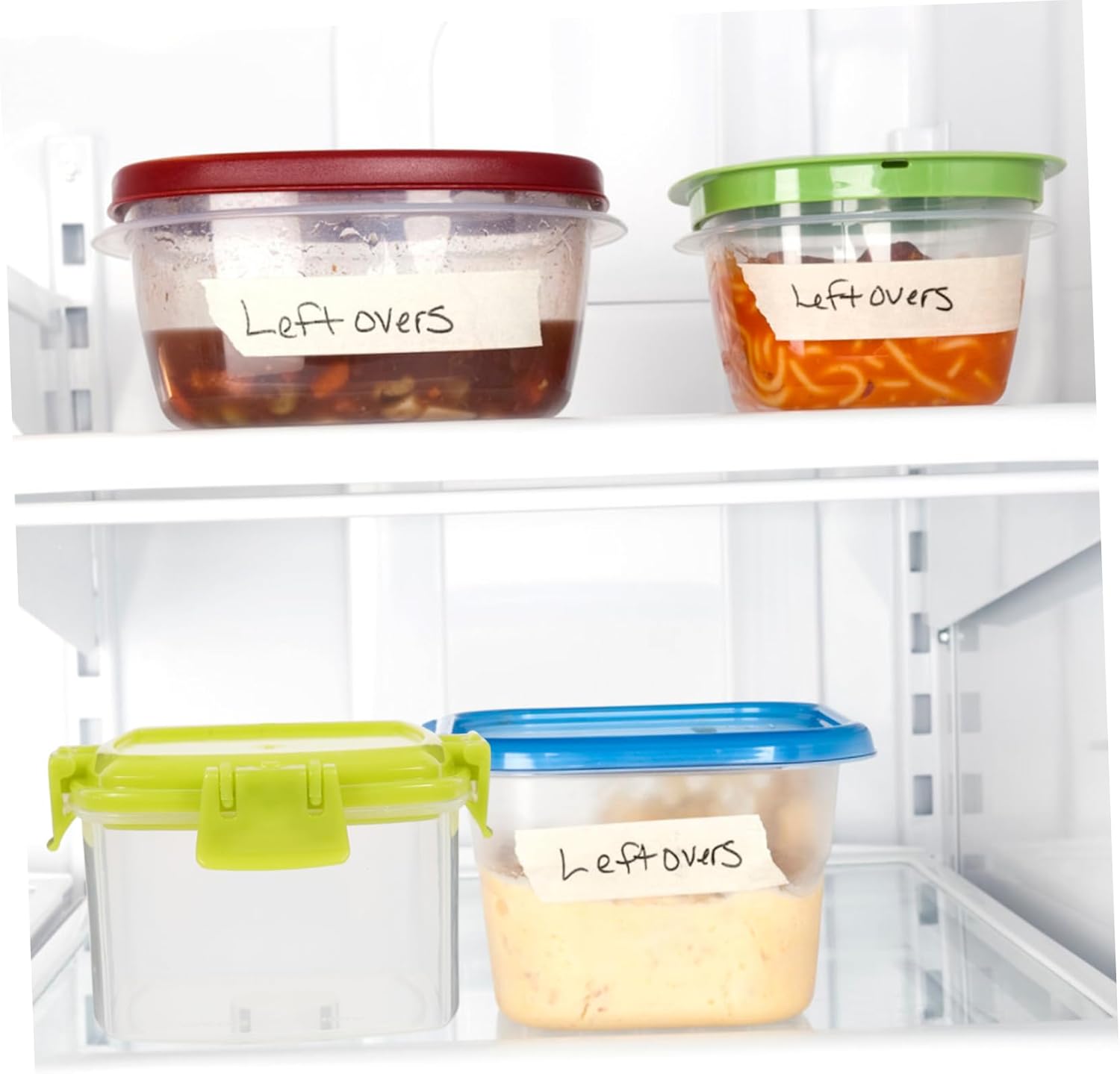 Square Storage Set for Condiment Squeeze Bottles