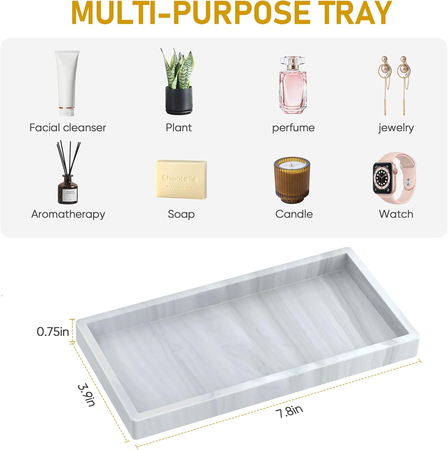 Shatterproof Silicone Bathroom Tray