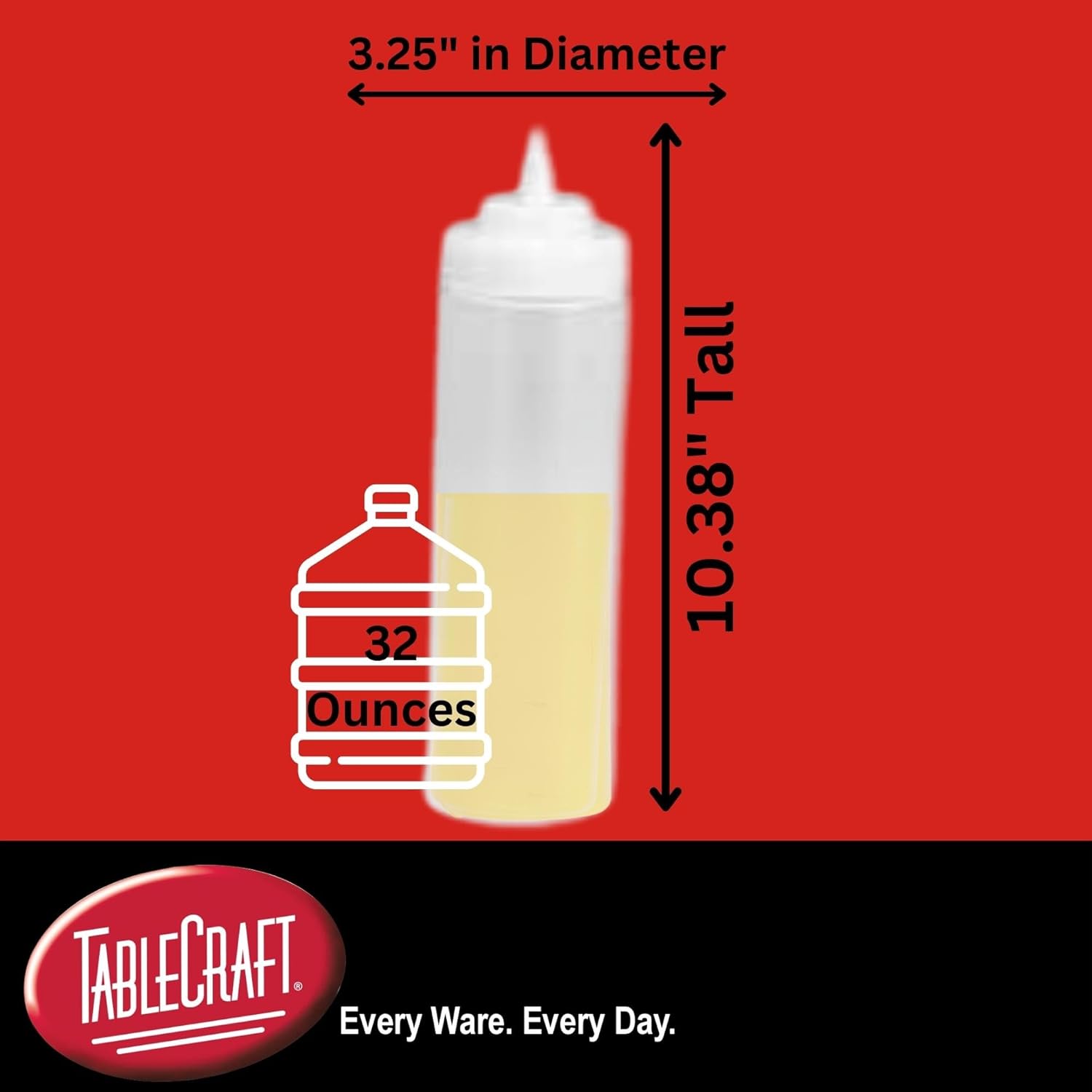 Effortlessly Dispensed - TableCraft C3263C Squeeze Bottles