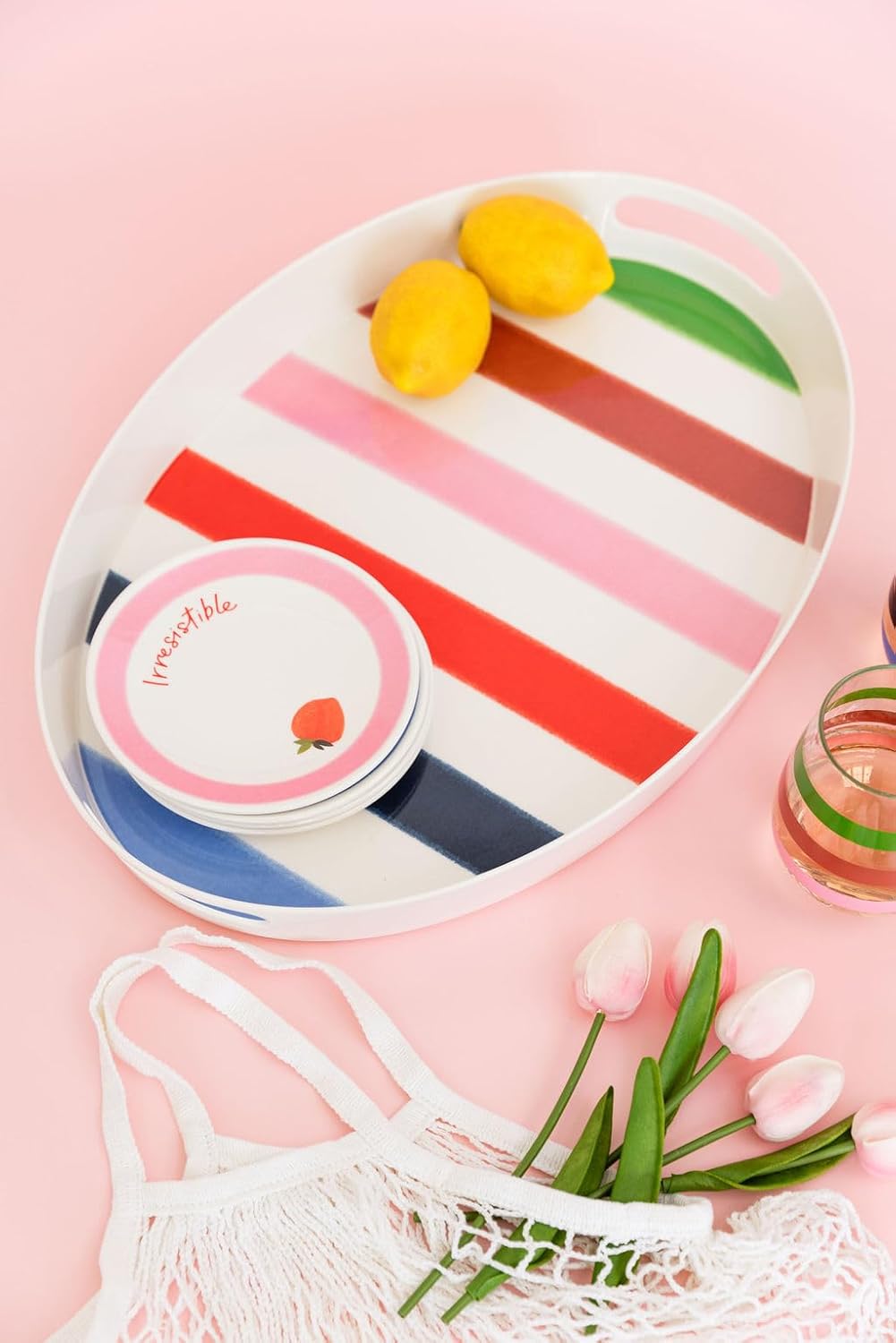 Sturdy Dinnerware Set Melamine Plates for Home Kitchen Perfect for Entertaining