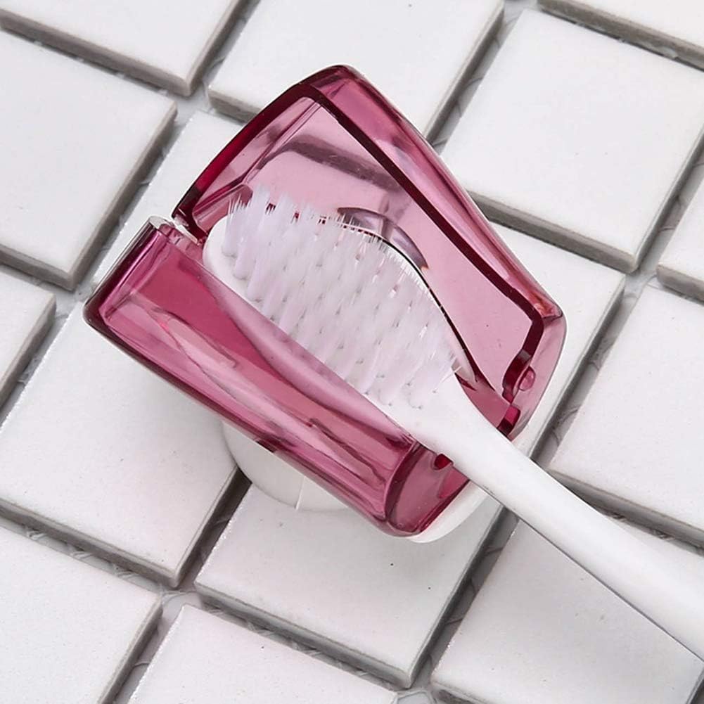 3Pcs Multicolor Toothbrush Holder Set with Suction Cups