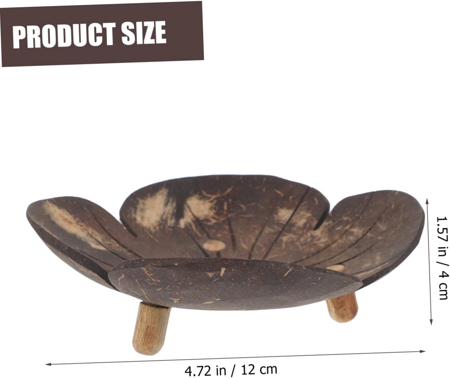 Coconut Shell Petal-Style Soap Dish for Bathroom Kitchen