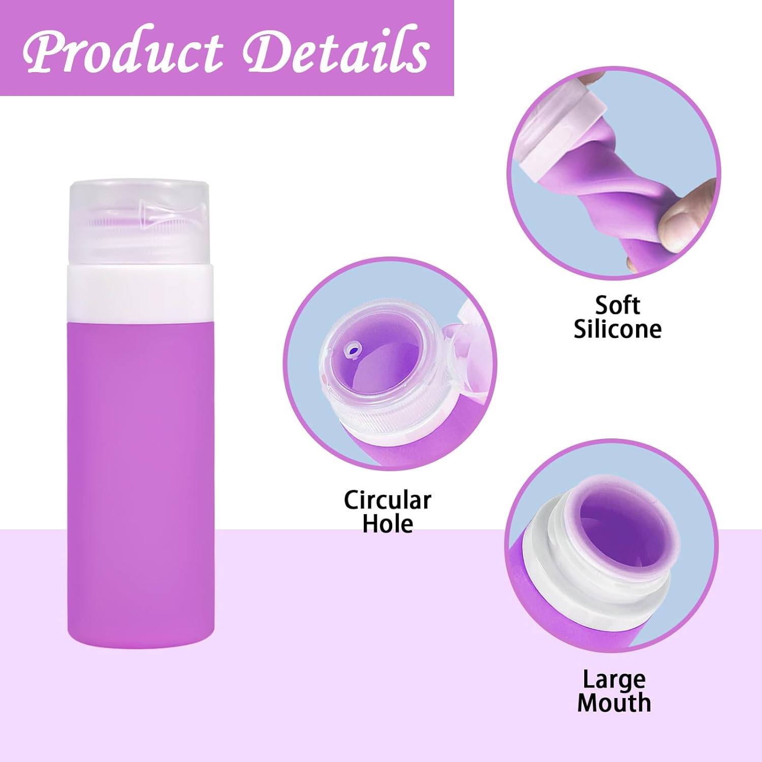 4-Piece Salad Dressing Containers with Travel Brushes